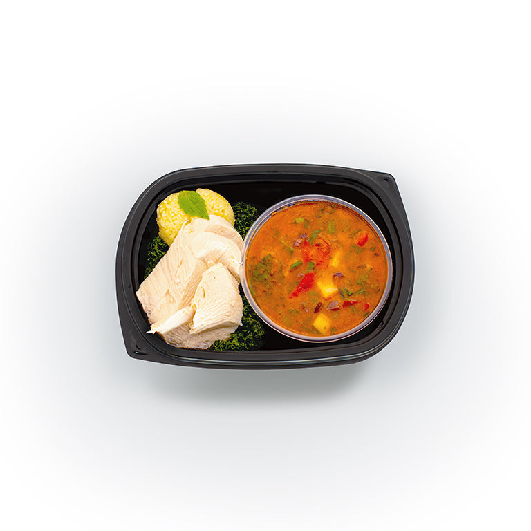 Chicken Cacciatore with Polenta