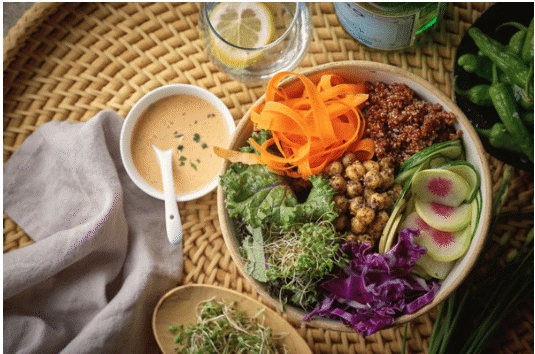 BOWL_Buddha Bowl with Mint Vinaigrette