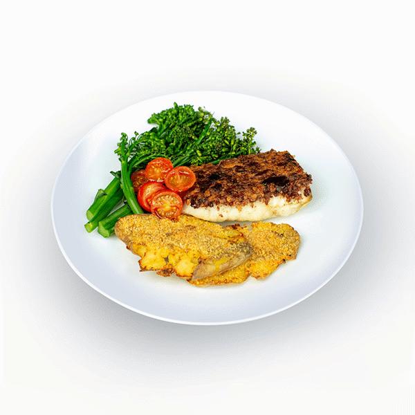 Sea Bass Potatoes and Broccolini