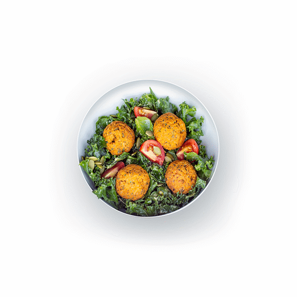 SALAD_Falafel with Kale Sesame Salad